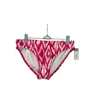 Apt. 9 Womens M Pink White Southwestern Print Bikini Swim Bottom New